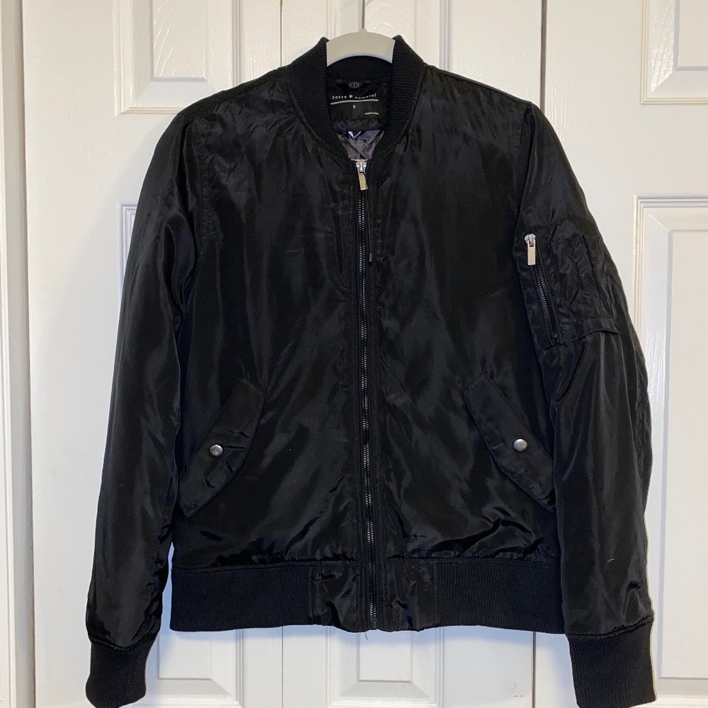 Fossa Apparel size small mens black jacket